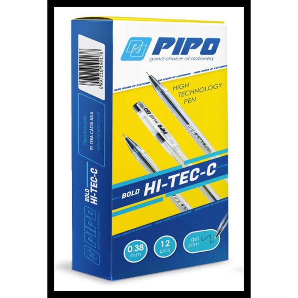 

Murmer Paket Berhadiah Kaos Pulpen Merk Pipo Ppg038 Hi-Tec-C Black Terjamin