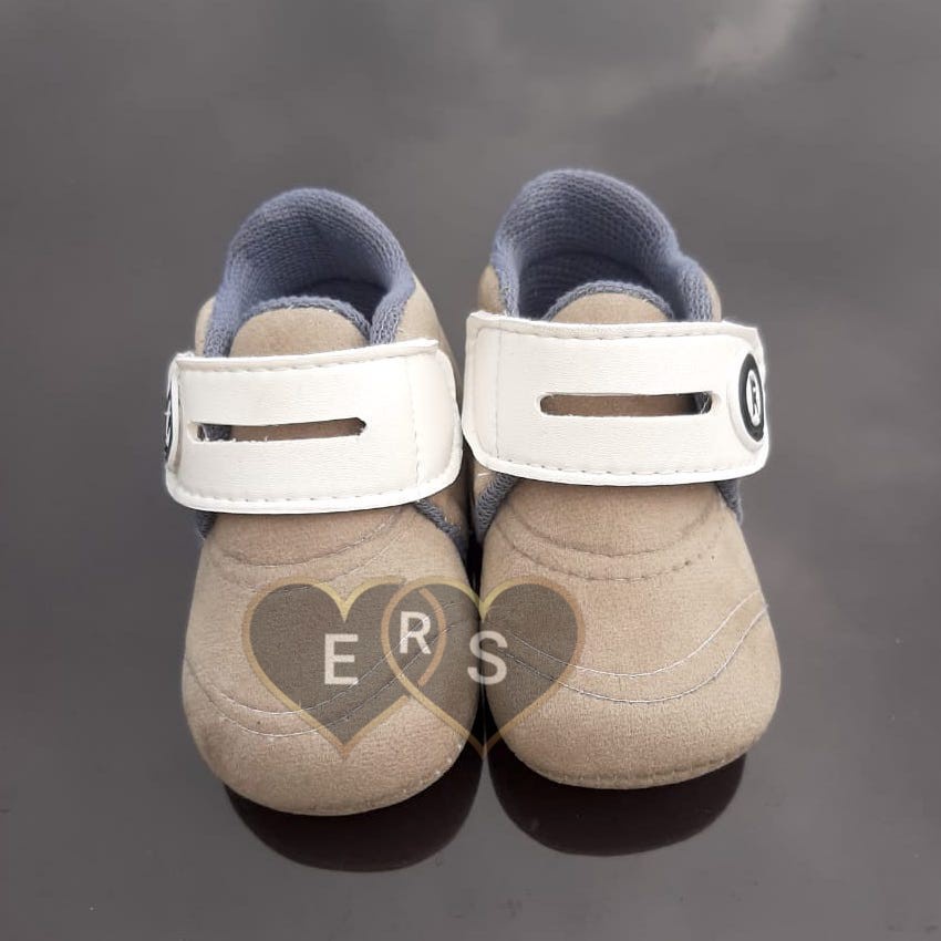 TOKOERS PRL05  Sepatu bayi newborn prewalker bahan super lembut motif prepet 1 s/d 12