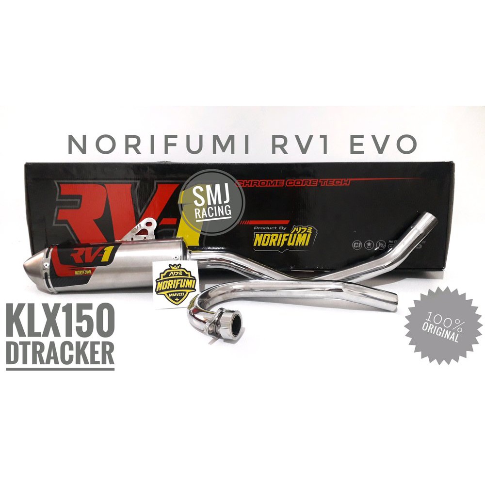 Knalpot KLX150 Dtracker NORIFUMI RV1 EVO ORIGINAL bukan n bac 91