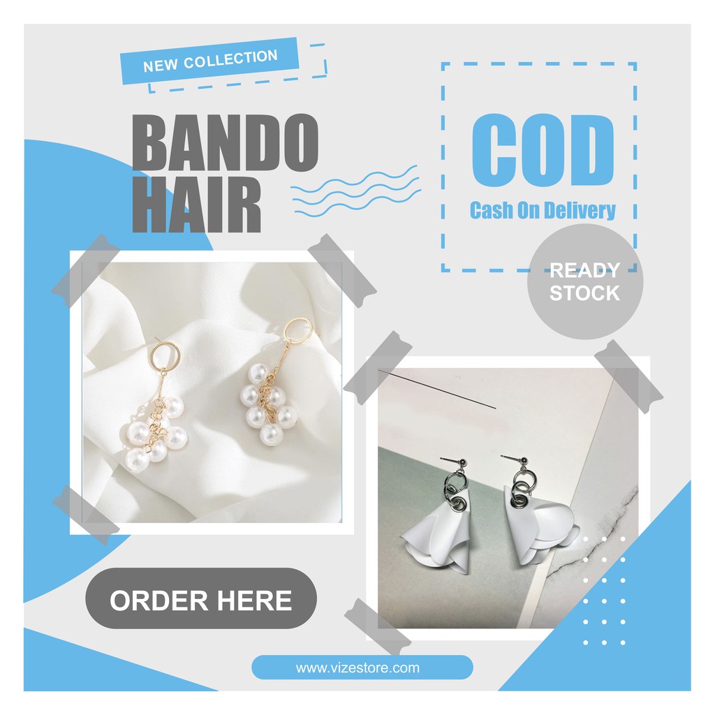 ANTING AKSESORIS FASHION JEPIT TUSUK MAGNET HIJAB PANJANG TITANIUM BAHAN TEMBAGA KOREA KOREAN MURAH