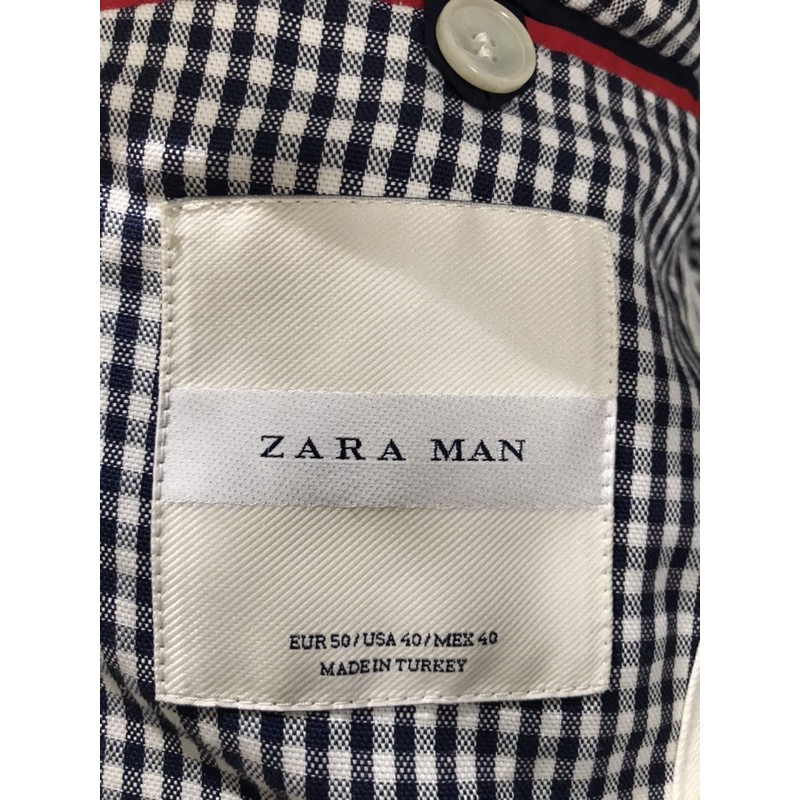 Jas Blazer Zara Man- Houndstooth/kotak-kotak hitam putih.