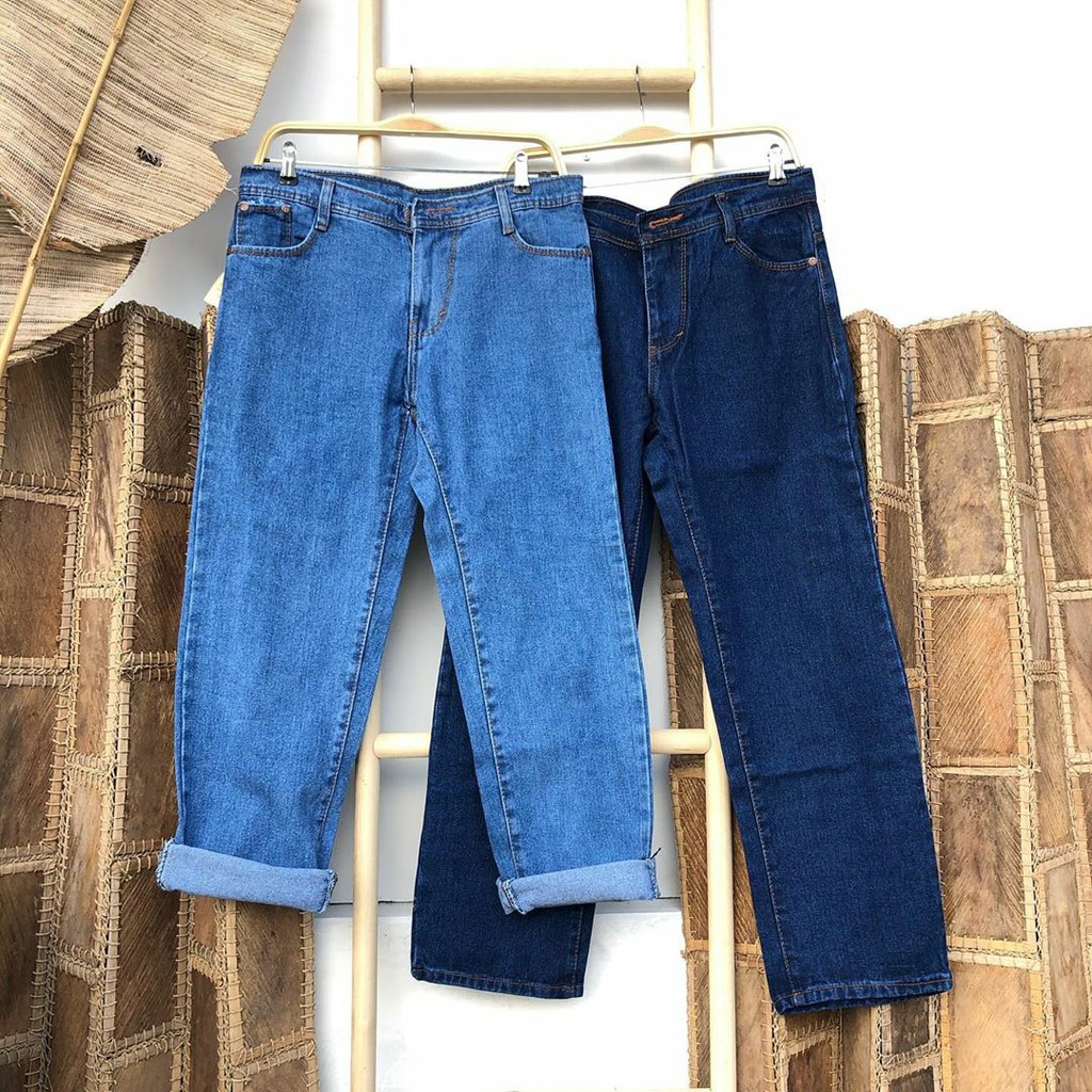  BOYFRIEND JEANS JUMBO  BOYFRIEND  JEANS  BIG SIZE Shopee 