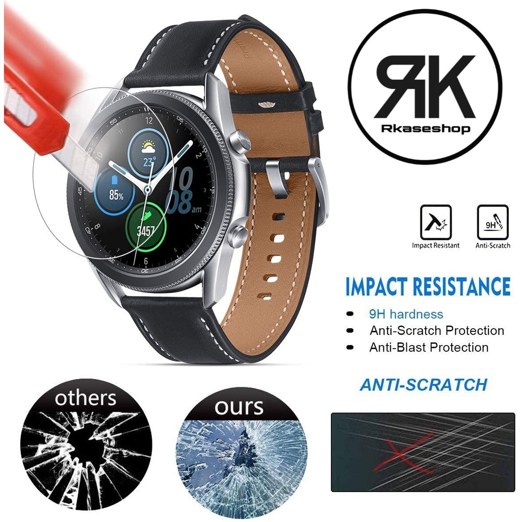 Tempered glass samsung Galaxy Watch 3 41mm 45mm anti gores kaca