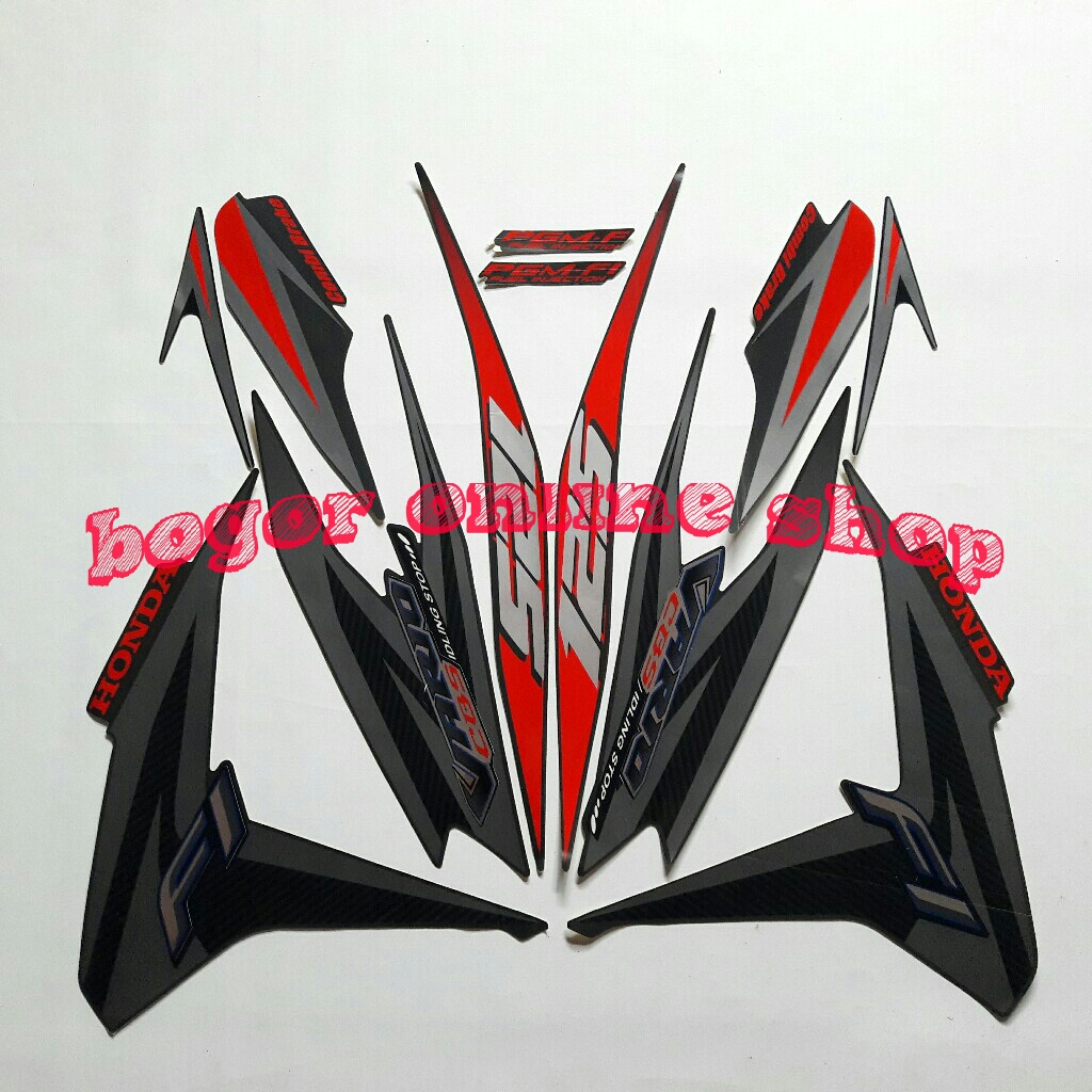 Stiker motor vario cbs 125 fi 2013 iss hitam