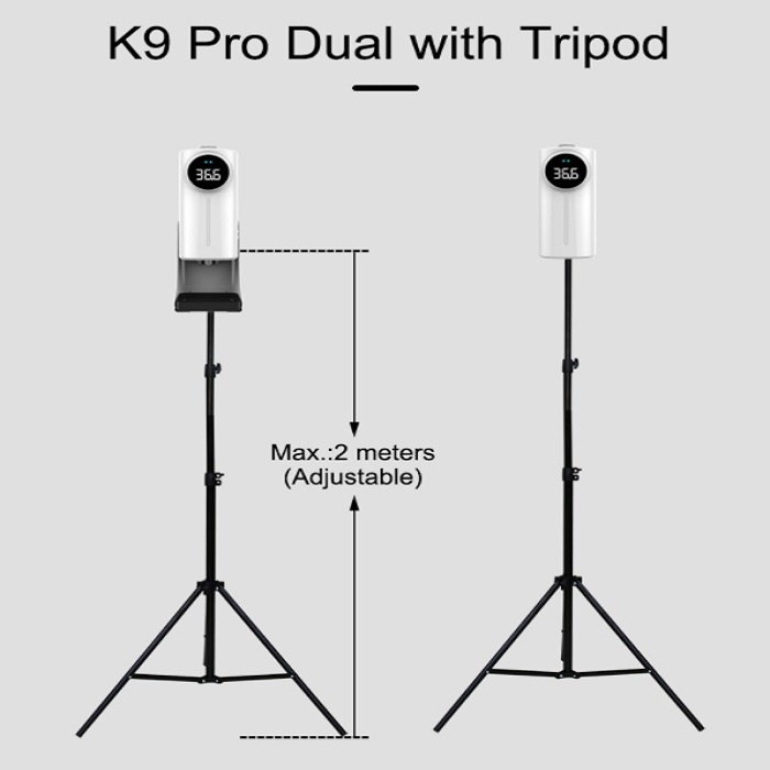 K9 Pro Dual Thermometer 2 in 1 Hand Sanitiser Dispenser