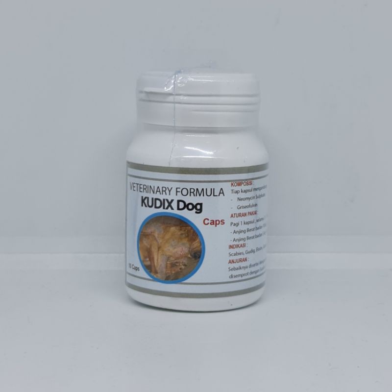 Kudix dog caps obat gatal koreng scabies gudig eksim pada anjing