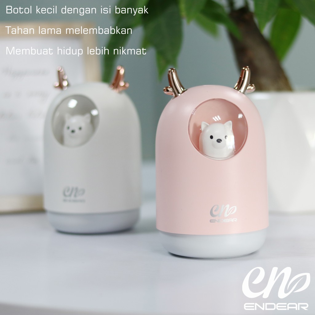 [endear]100% ORI cute Bear Humidifier 300ML Essential Oil Diffuser Aroma Terapi Pengharum Ruangan-4