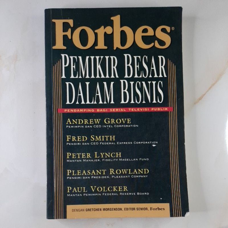 PRELOVED BUKU BISNIS - FORBES PEMIKIR BESAR DALAM BISNIS