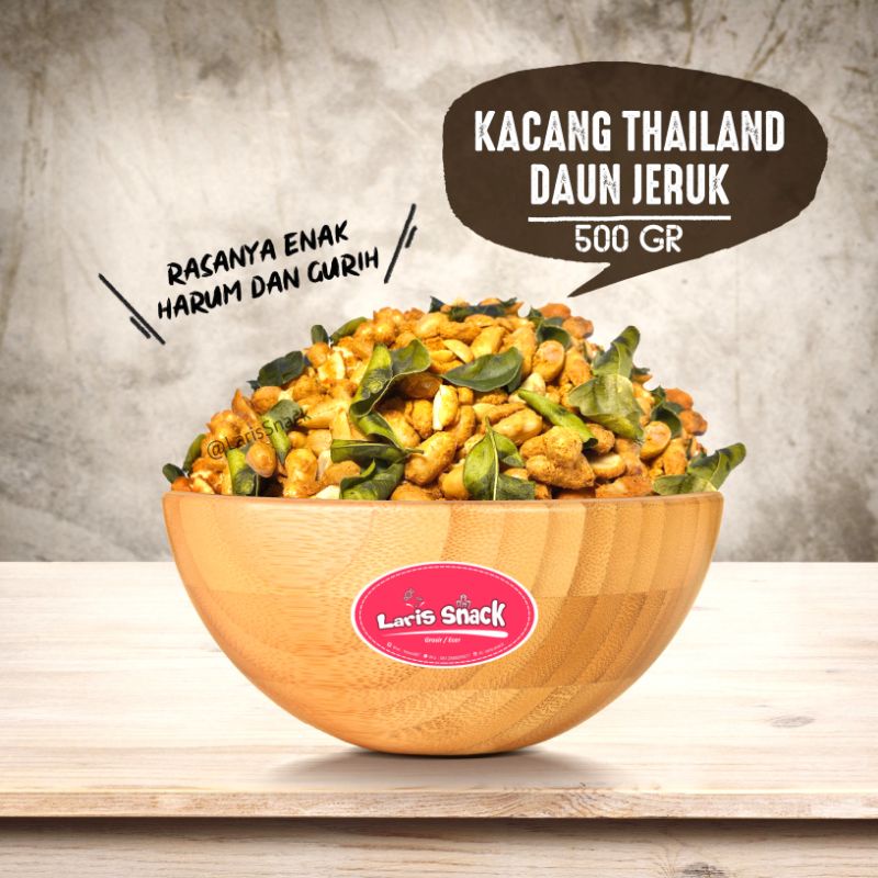 

Kacang Thailand Daun Jeruk Gurih Renyah Kiloan Curah 500gr