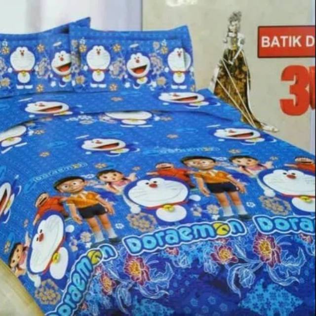 Jual Sprei Bonita Uk 120x200 Motif Batik Doraemon Shopee Indonesia 