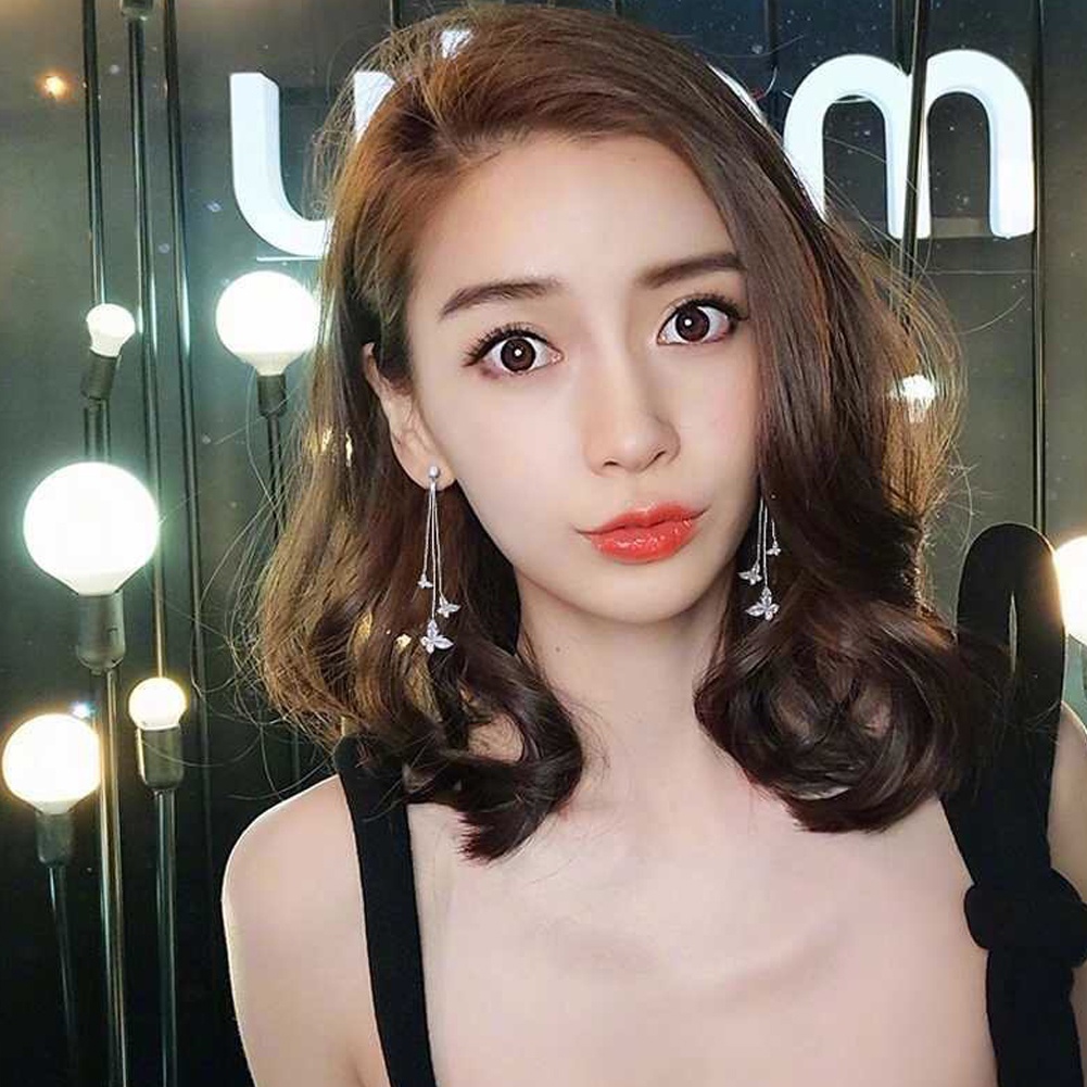 Anting Gantung Panjang Model Kupu-Kupu Dengan Rumbai Untuk Wanita Butterfly