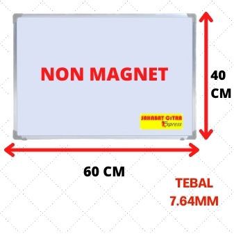 

PAPAN TULIS / WHITE BOARD GANTUNG NON MAGNET 60X40 白板