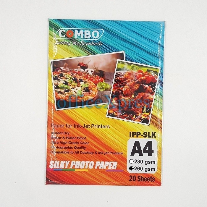 

Senikertas- Photo Paper Doff Silky A4 260Gr / Kertas Foto Silky Matte A4 Combo -Kertas-Seni.