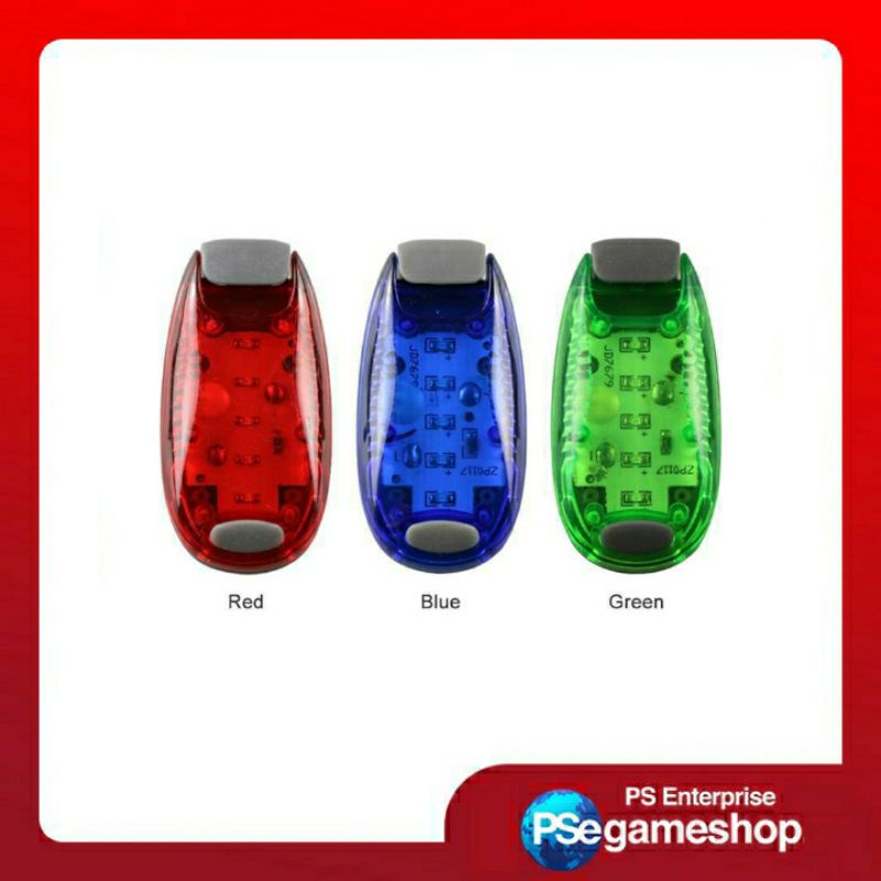 Lampu Keselamatan Luar Ruangan Mini LED Clip On Lampu Lampu Strobo TPU Multifuntional