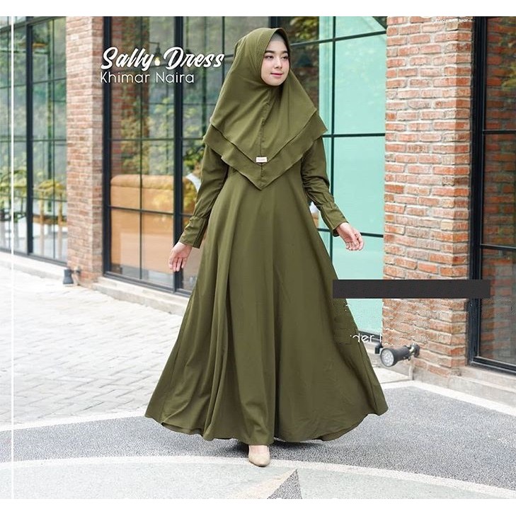 NF GAMIS SYARI SALLY 2 IN 1 BEST SELLER Shopee Indonesia