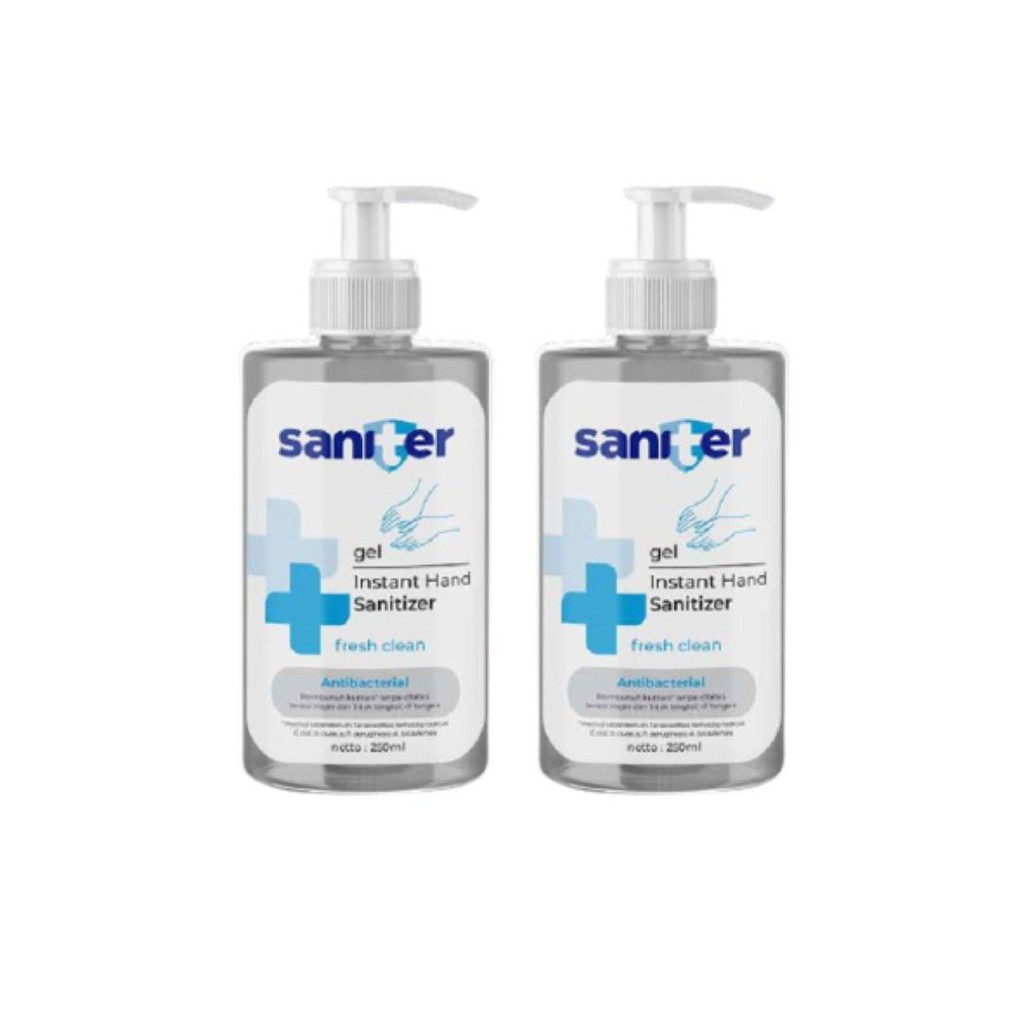 Paket 2pcs SANITER Hand Sanitizer Gel 230ml