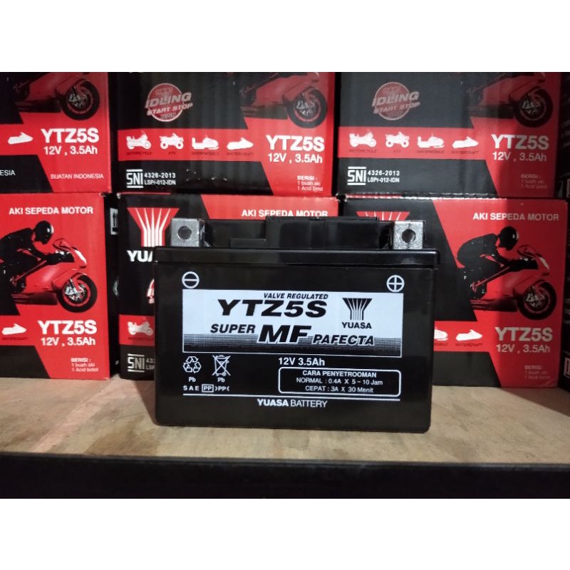 Aki Motor YAMAHA Mio S Smart Z Vixion Gear 125 YUASA YTZ5S WR 155 All New Fino Grande Premium Mio GT
