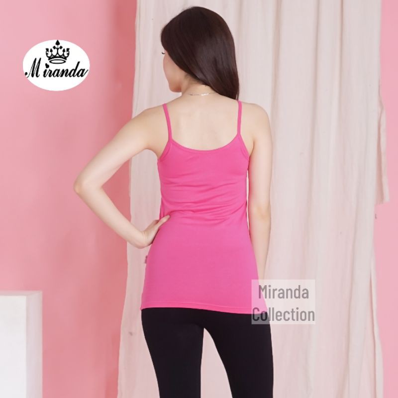 Tanktop Miranda Tali Kecil Polos Bahan Rayon Spandex L XL / Tank Top 6169-6