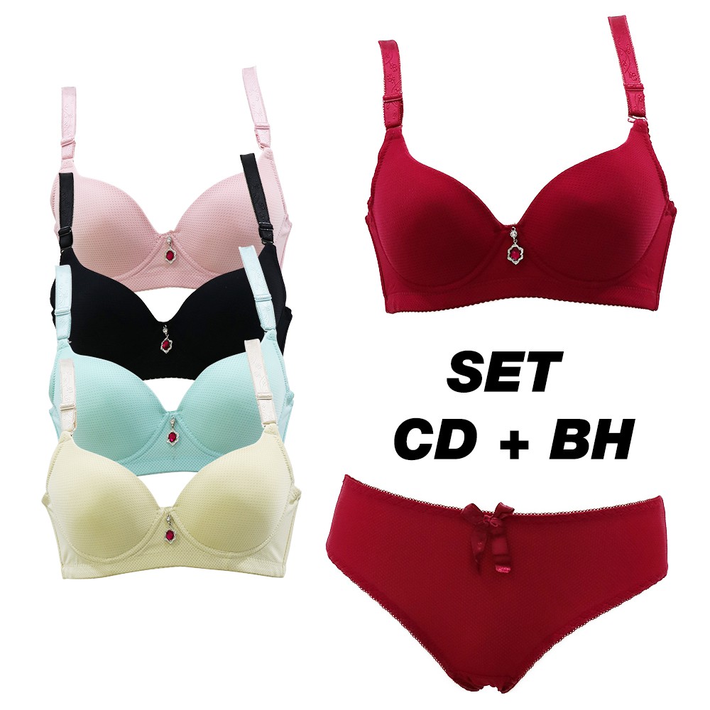 (Bisa COD) Scelta bra set celana dalam wanita bh setelan cd berkawat kawat sc 1628 set