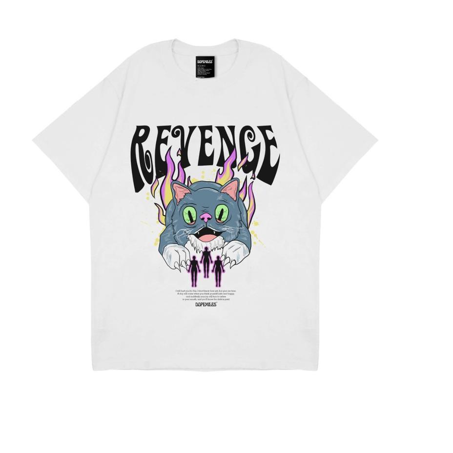 Sangat Nyaman.. REVENGE TEES WHITE -DOPEMILES