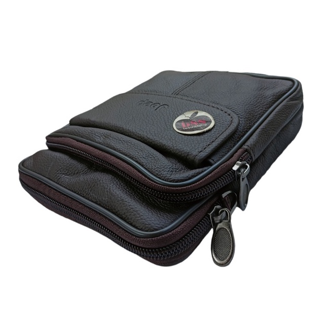 Tas Selempang Pria Kulit Asli Sling Bag Casual Trendy