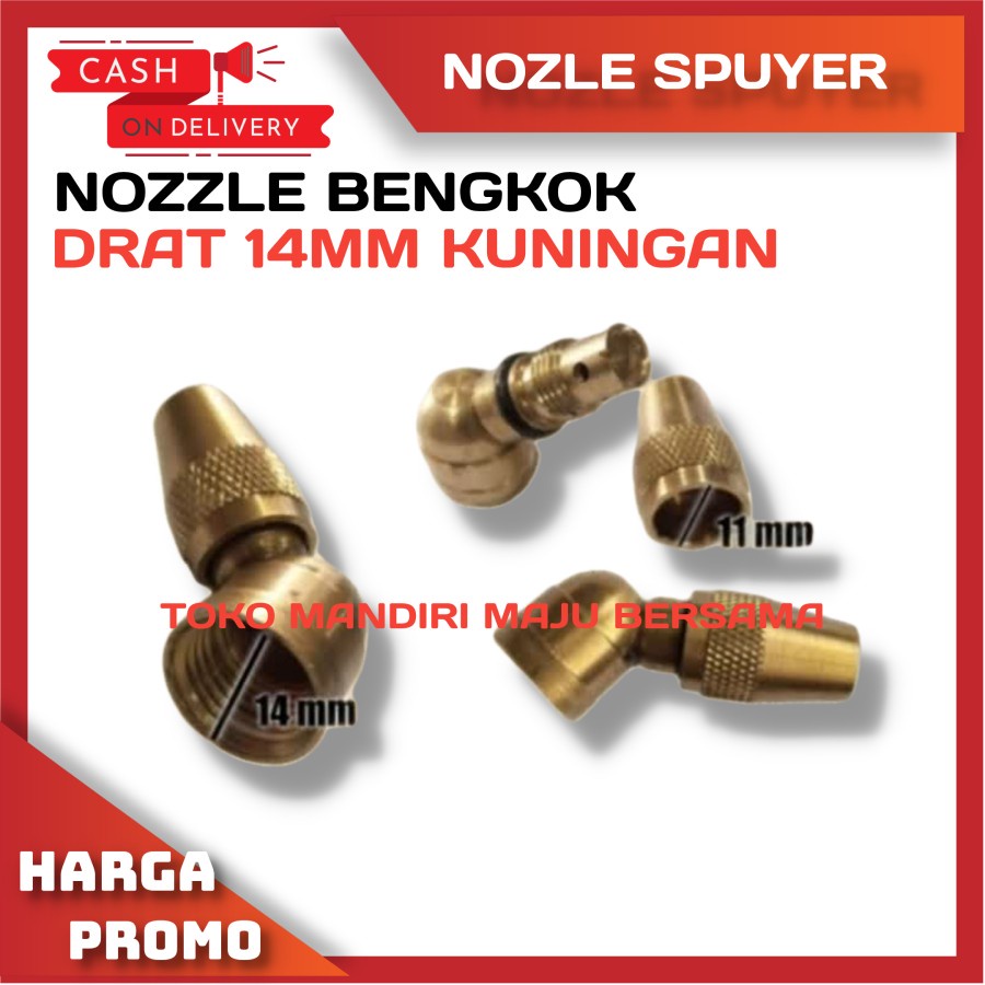 NOZZLE / SPUYER / NOZLE SPRAYER ELEKTRIK / KNAPSAK LUBANG 1 KUNINGAN