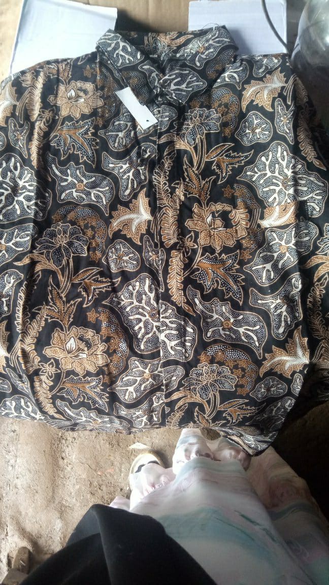 Kkemeja Batik Pria Modern Slim Fit Lengan Panjang Odl 142