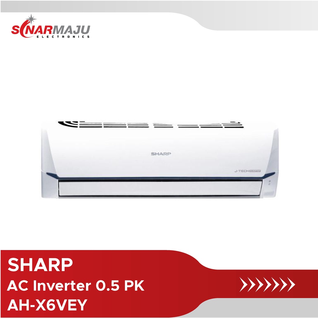 AC Inverter Sharp 0.5 PK AH-X6VEY Dengan Pemasangan
