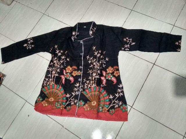 Couple Batik Kipas Seragam Atasan Kantor