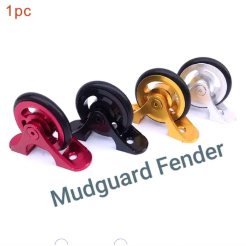 Mudguard fender easy wheel for brompton 3sixty pikes trifold. selebor roda belakang seli rear single roda sepeda bicycle