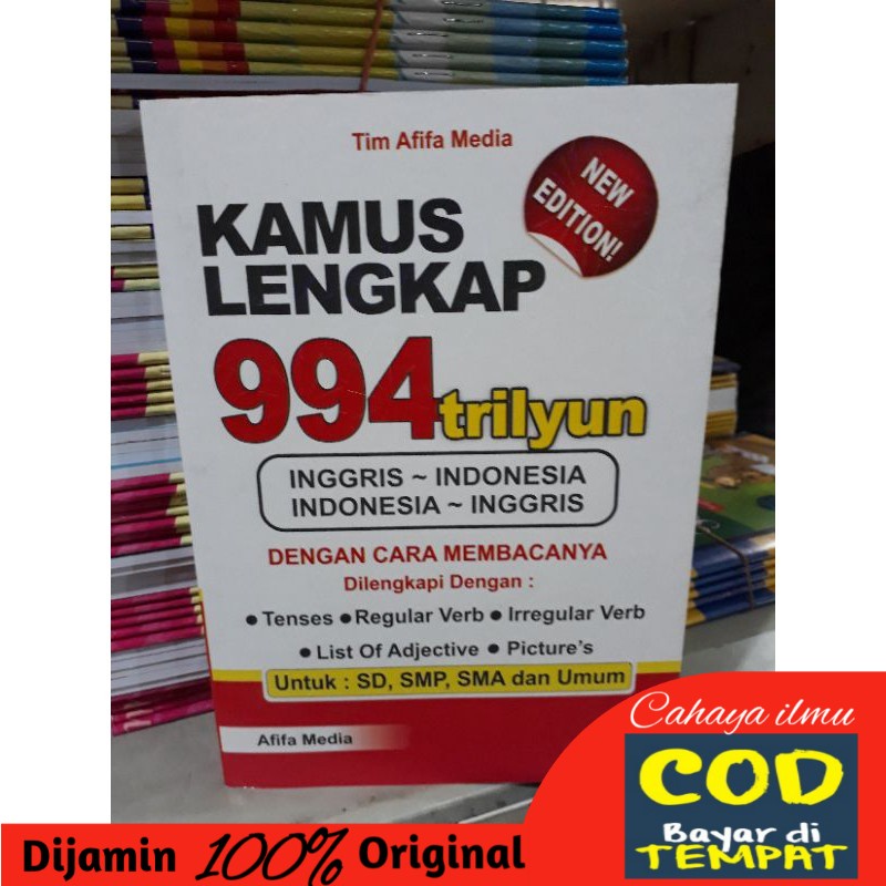 

Kamus Bahasa Inggris lengkap 994 Trilyun a5