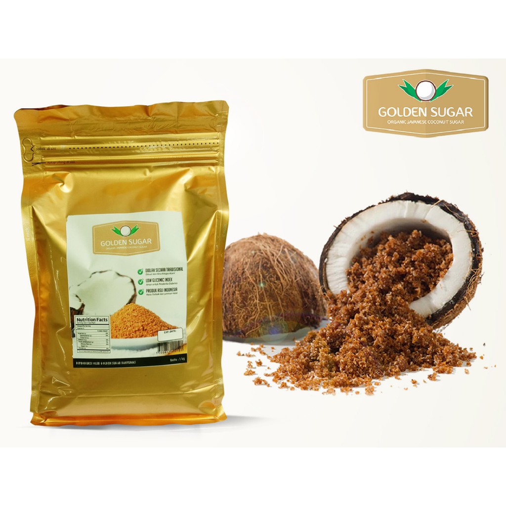 

Organic Sugar 1000gr | Gula Kelapa Serbuk Asli | Coconut Organic Sugar |Gula Semut | Palm Sugar