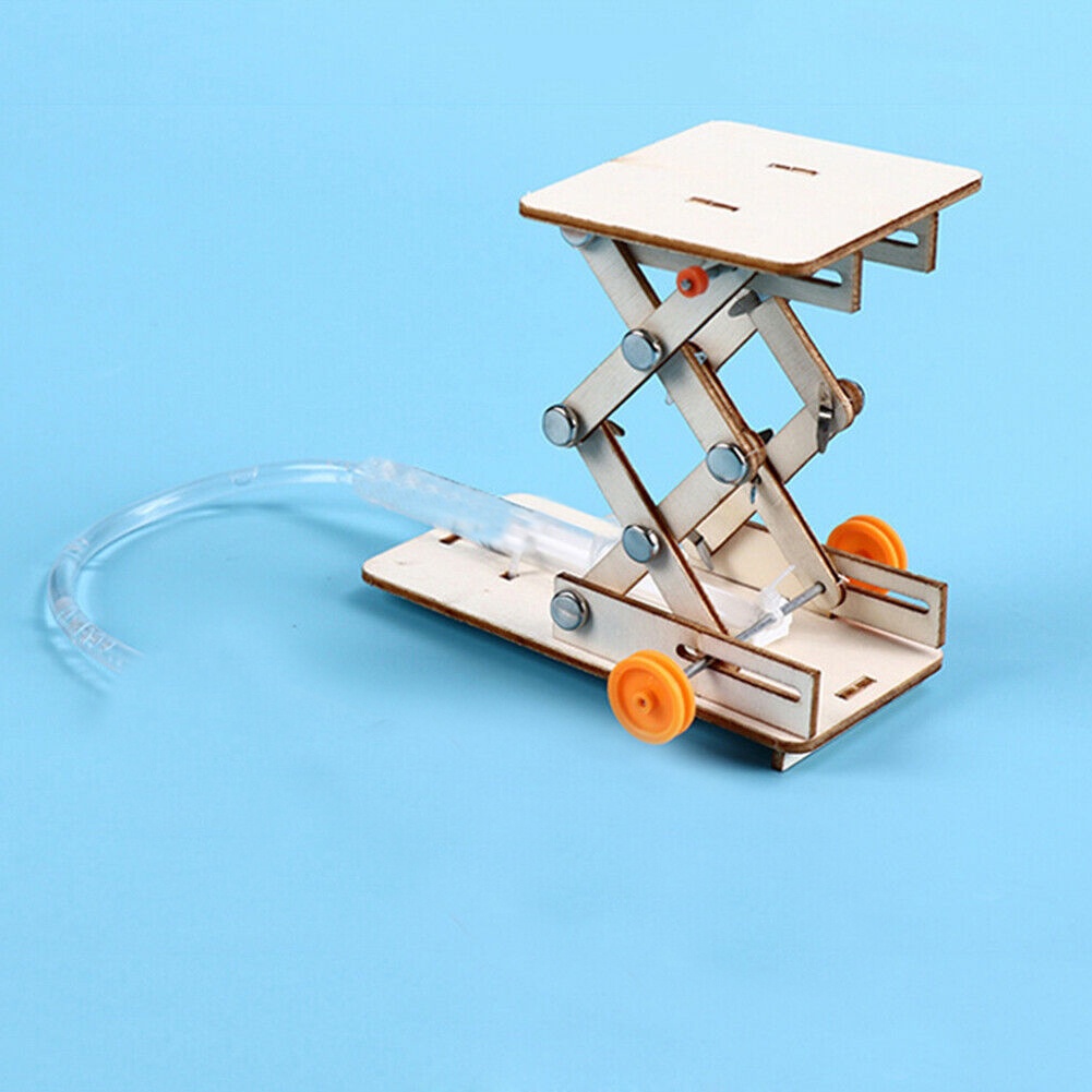 GIFTED EDUCATION DIY Science Educational Toys Kids Hydraulic Lift Table Model Scientific Experiment Kit