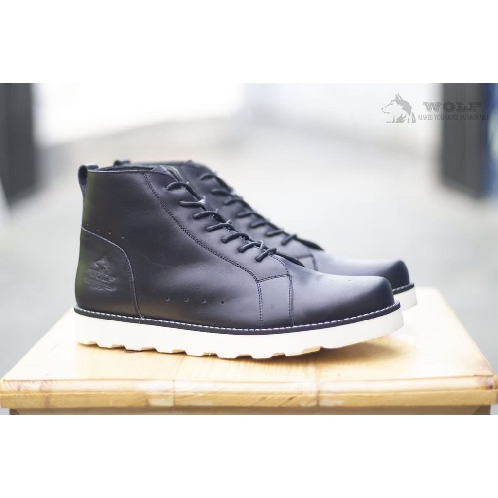 BASANJI BOOT - SEPATU BOOT PRIA KULIT ASLI PREMIUM CASUAL KERJA DAN ADVENTURE-  SEPATU PANTUS PRIA