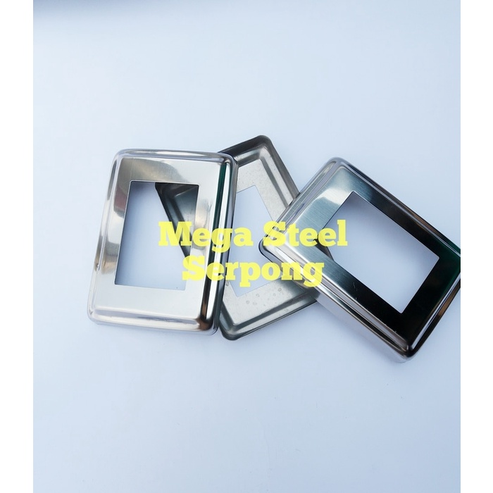 Tutup Ring Kotak Hollow 304 Stainless Steel Uk. 40 x 60 mm