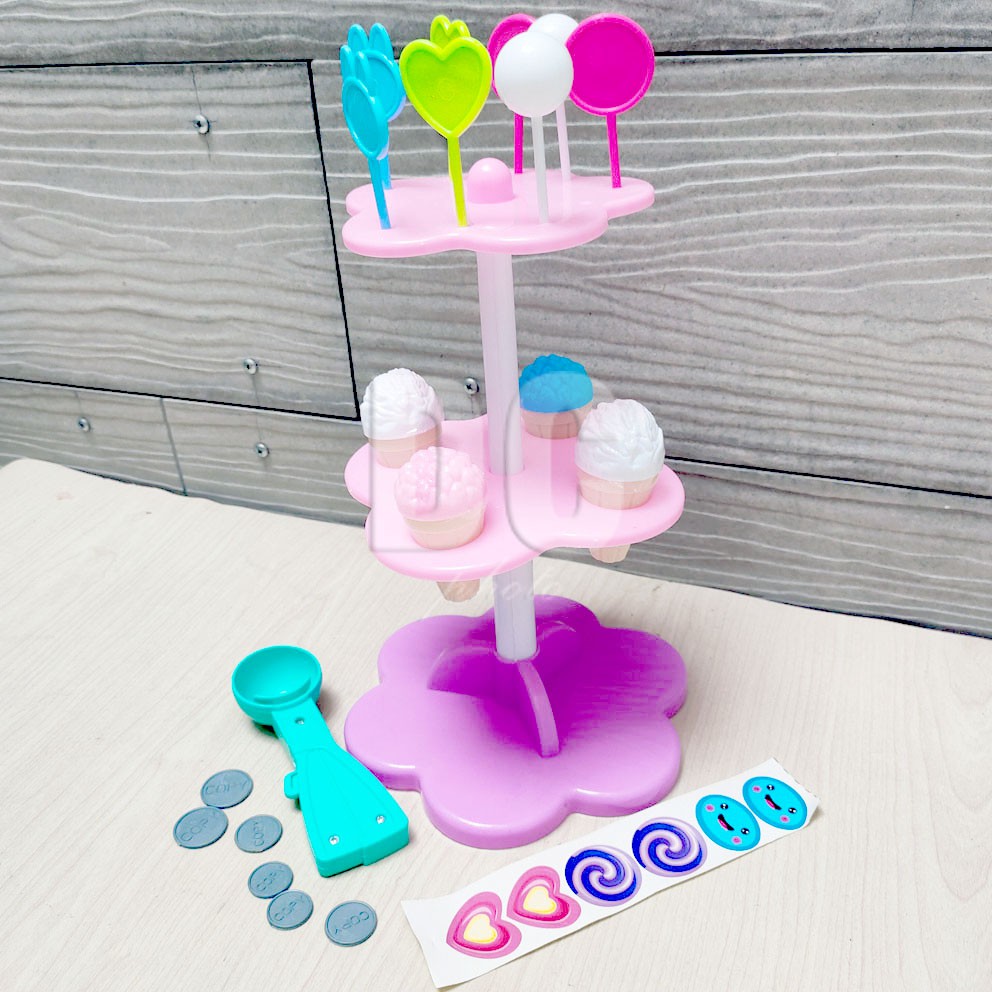 Ice Cream Rack Mainan Dessert Tray Ice Cream Lollipop Rak Display Es Krim Permen Lolipop