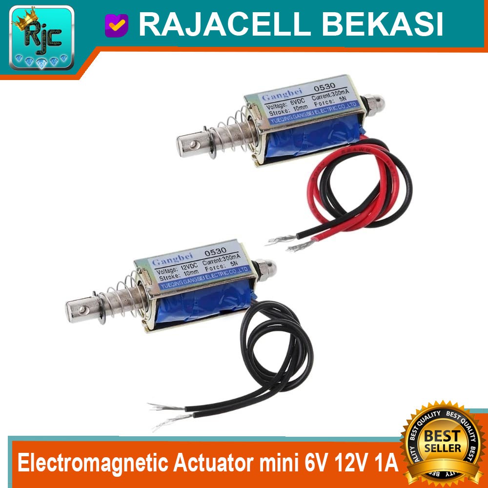 JF-0530B Push Pull Selenoid Electromagnetic Actuator mini 6V 12V 1A .