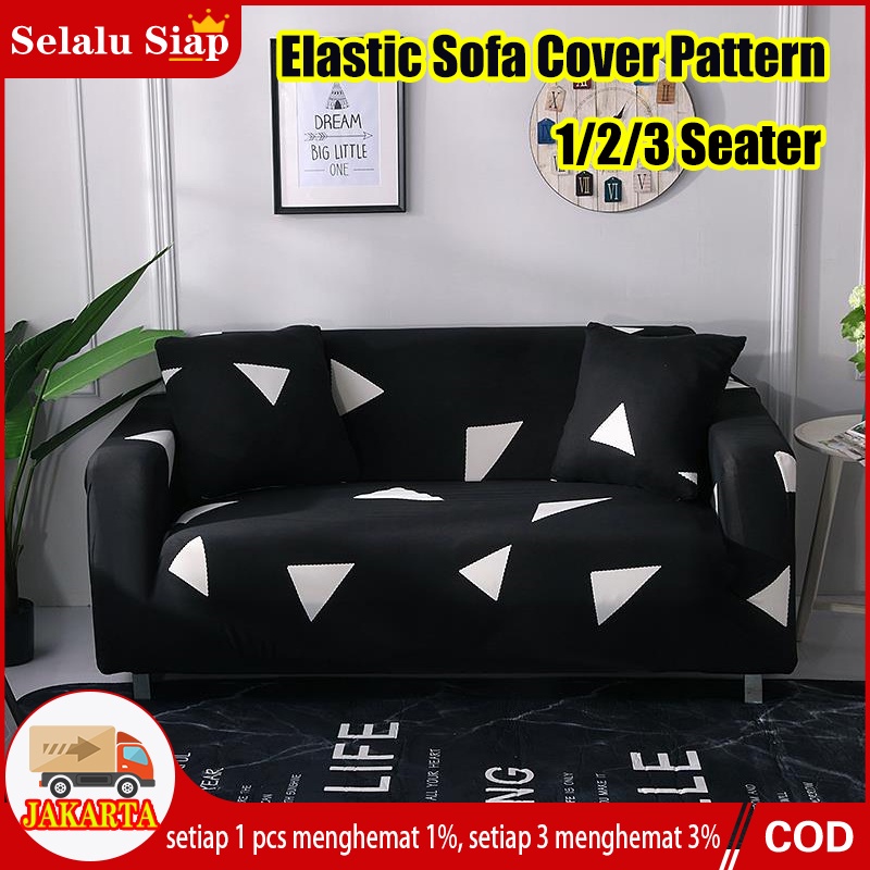 [dan tongkat busa]Cover Sofa Sarung Sofa 1/2/3 Seater Sofa Cover Elastic Sarung bantal sofa Cushion Protector Covers