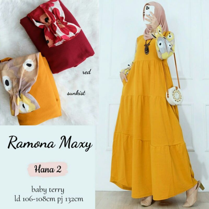 GAMIS KAOS // FEEYA MAXY BY HANA // GAMIS BAHAN KAOS IMPORT