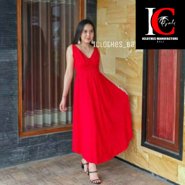 DRESS TALI MOTIF POLOS MT015/DASTER BALI/LONG DRESS/DRESS MOZA BALI/GROSIR BALI/GROSIR DRESS/DRESS BAL