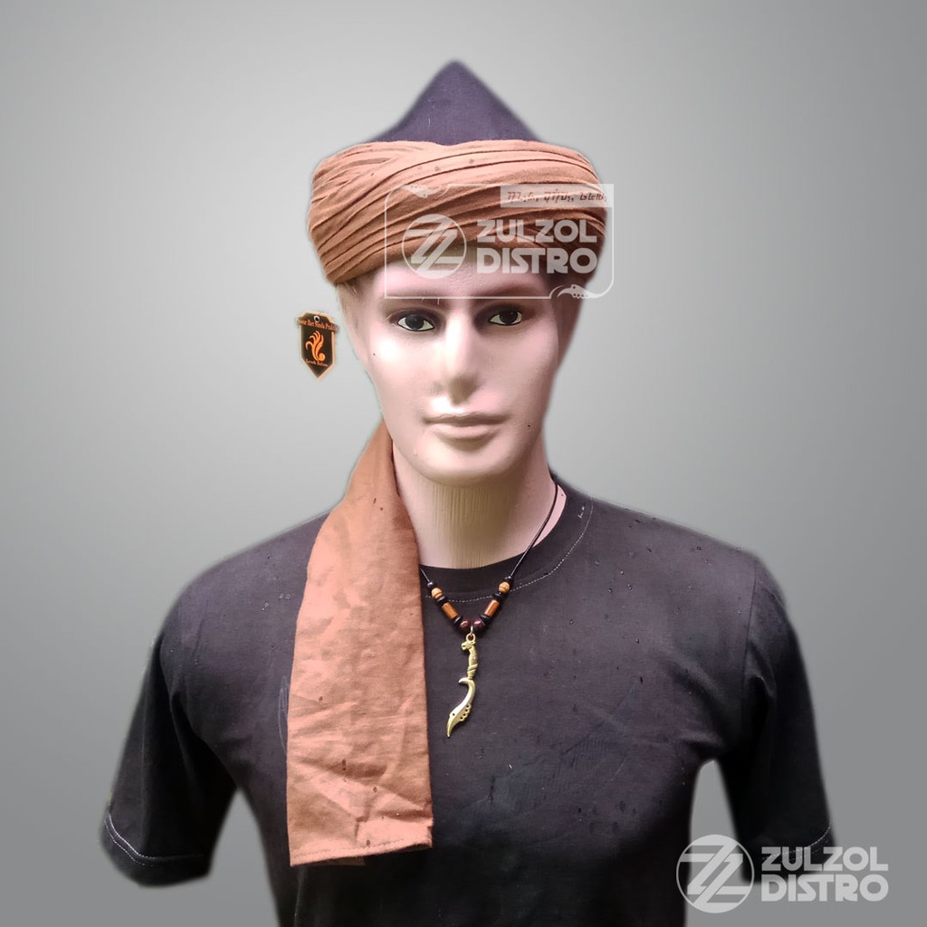 Sorban Imamah Sufi Hitam Cokelat Premium Model Iket Turki