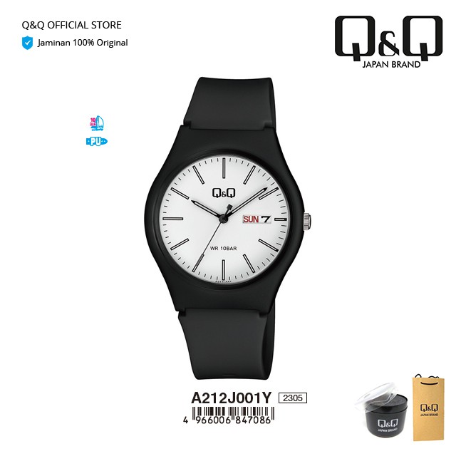 Q&Q QnQ QQ Original Arloji Jam Tangan Fashion Wanita Analog - A212 A212J Water Resist