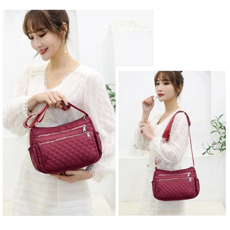 Tas selempang wanita 99018-22-8 bahan kanvas