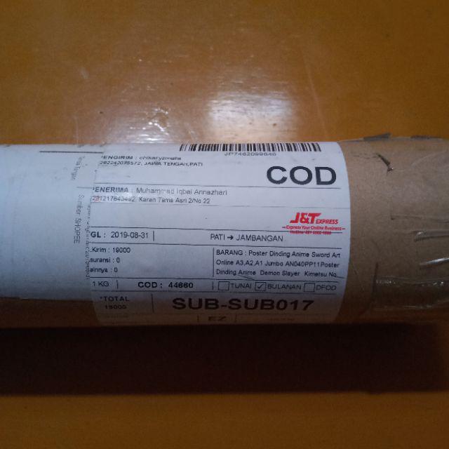 Poster Dinding Anime  Demon Slayer  Kimetsu No Yaiba  A3,a2,a1 Jumbo An055pp04