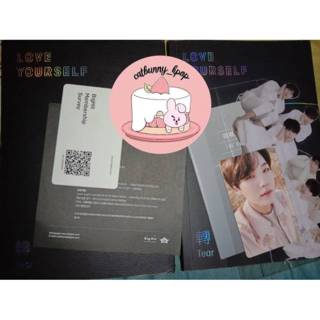 ALBUM ONLY TEAR Y VERSION PC YOONGI SUGA TEAR Y VERSION