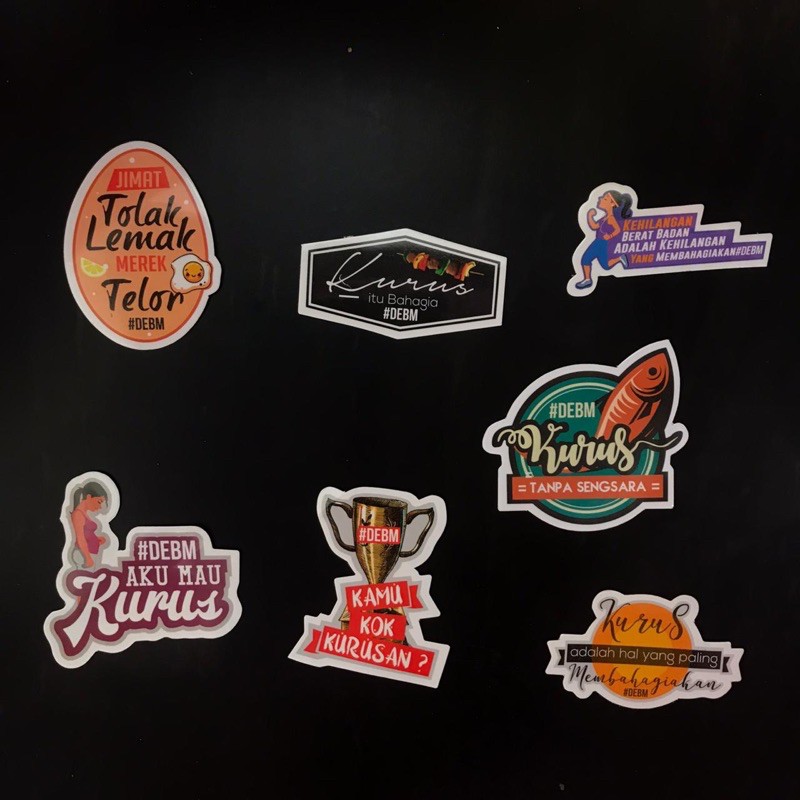 

Set isi 5 pcs Sticker DEBM (adabeberapa desain)
