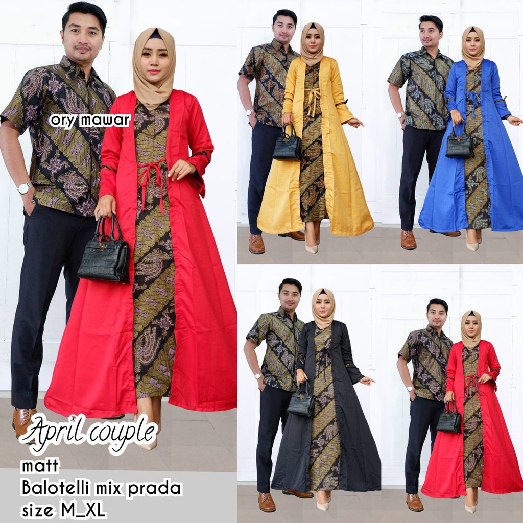 BATIK COUPLE SARIMBIT KOMBINASI APRIL