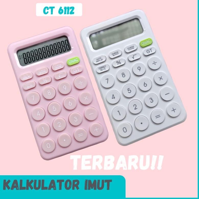 

asy-10 KALKULATOR CT 6112- 12 DIGIT - CHECK AND CORRECT - LAYAR BESAR - KALKULATOR MEJA DAGANG .,..,.,.,.