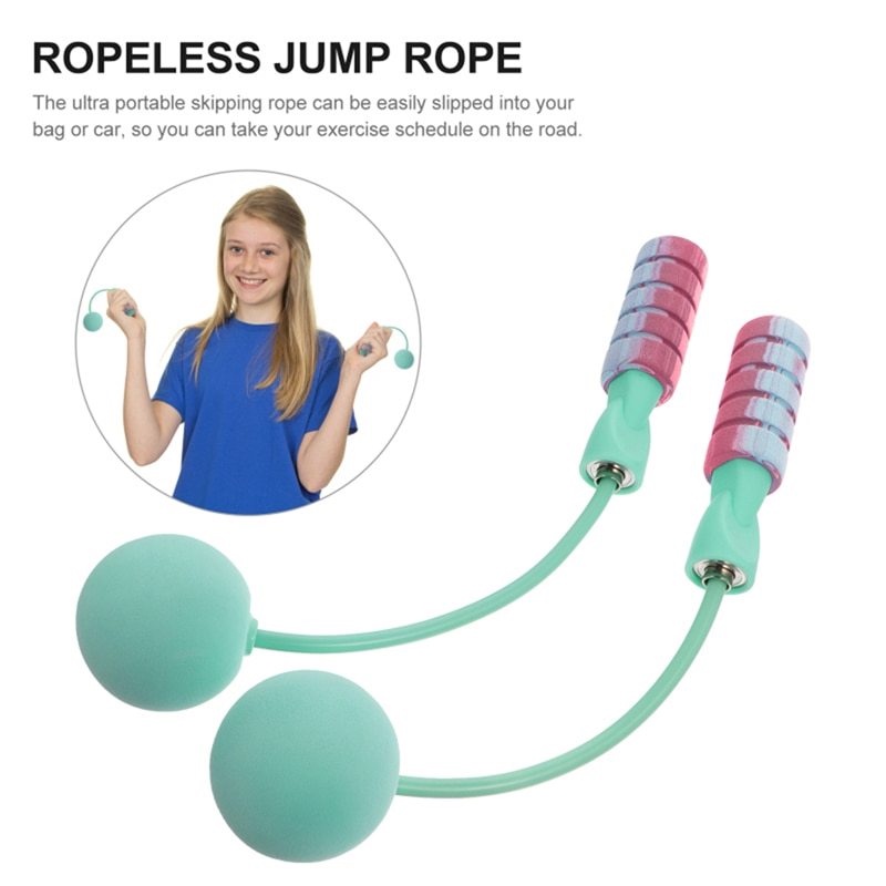 [ Household Fitness Cordless Skipping Rope Adjustable Jump Rope] [ Tangle-Free Skipping Rope With Soft Handle ] [ Slimming Yoga Exercise Equipment ]