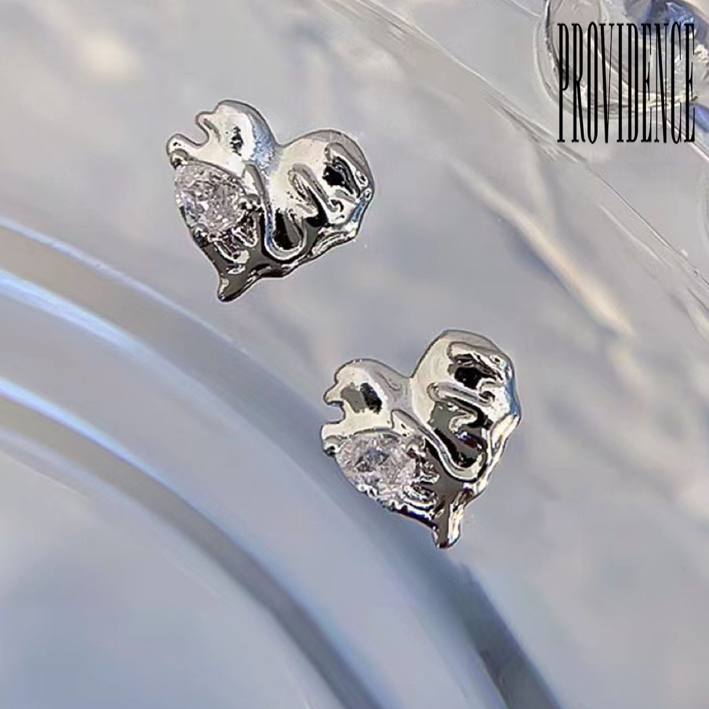 Providence 5Pcs / Set Berlian Imitasi Bentuk Hati Untuk Dekorasi Nail Art